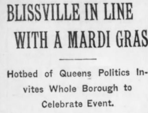 Blissville Mardi Gras October 10th, 1912